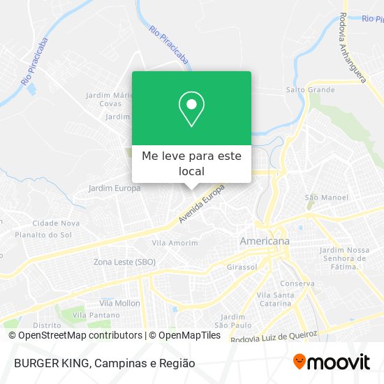 BURGER KING mapa