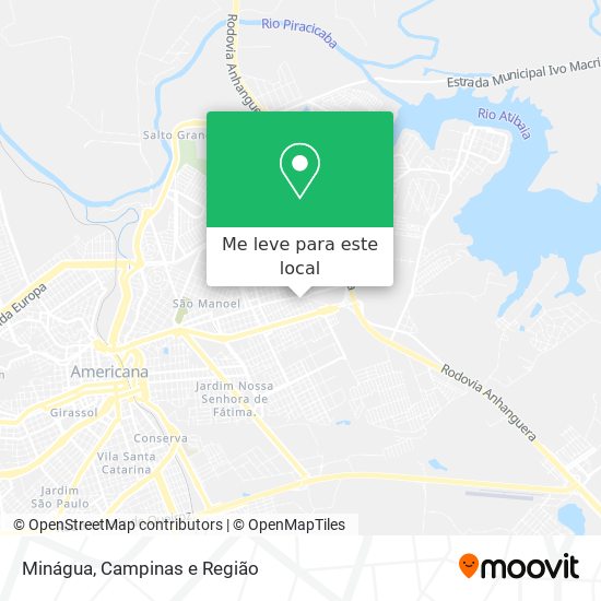 Minágua mapa