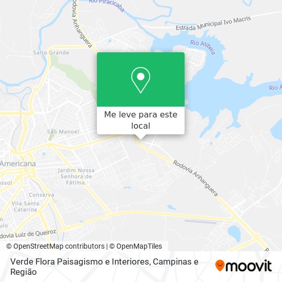 Verde Flora Paisagismo e Interiores mapa