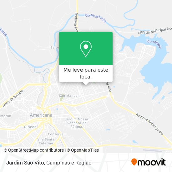 Jardim São Vito mapa