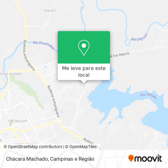 Chácara Machado mapa