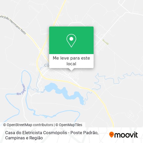 Casa do Eletricista Cosmópolis - Poste Padrão mapa