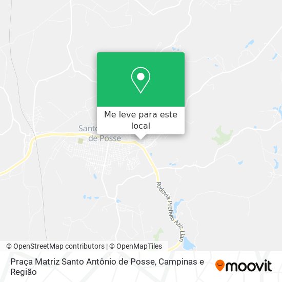 Praça Matriz Santo Antônio de Posse mapa