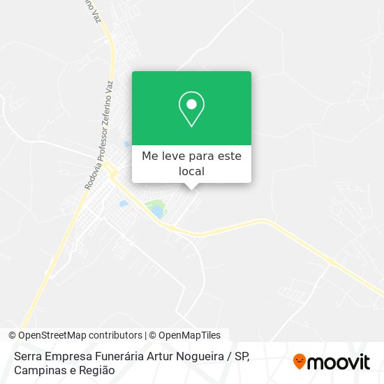 Serra Empresa Funerária Artur Nogueira / SP mapa