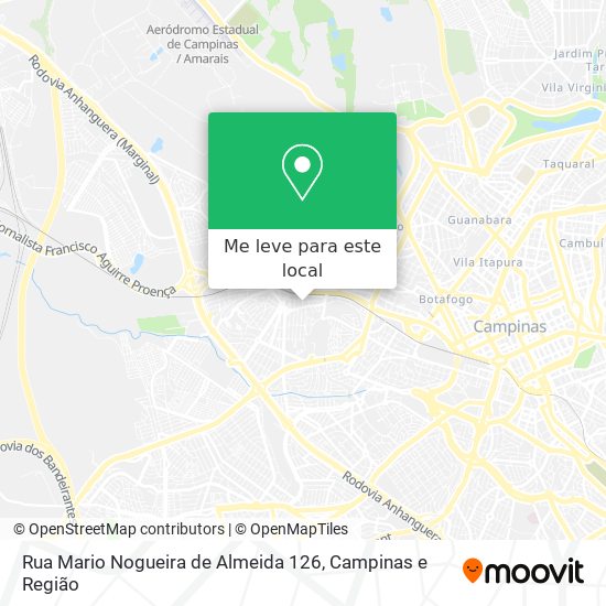 Rua Mario Nogueira de Almeida 126 mapa