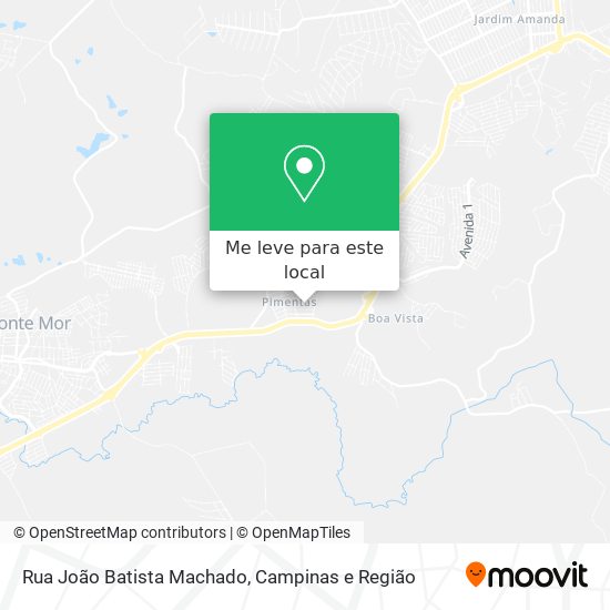 Rua João Batista Machado mapa