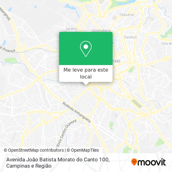 Avenida João Batista Morato do Canto 100 mapa