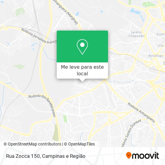 Rua Zocca 150 mapa