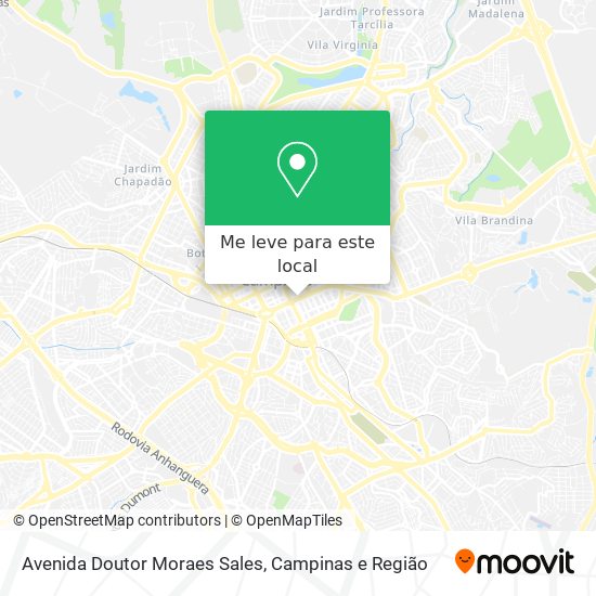 Avenida Doutor Moraes Sales mapa