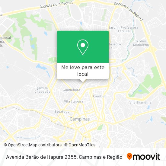 Avenida Barão de Itapura 2355 mapa
