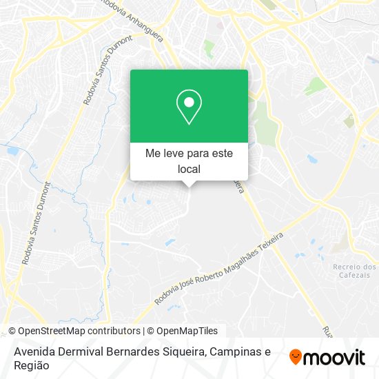 Avenida Dermival Bernardes Siqueira mapa