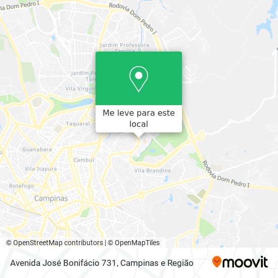 Avenida José Bonifácio 731 mapa