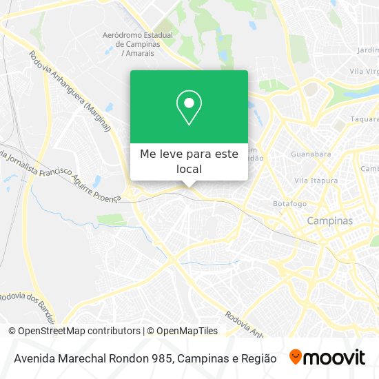 Avenida Marechal Rondon 985 mapa