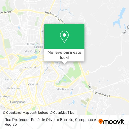Rua Professor Renê de Oliveira Barreto mapa