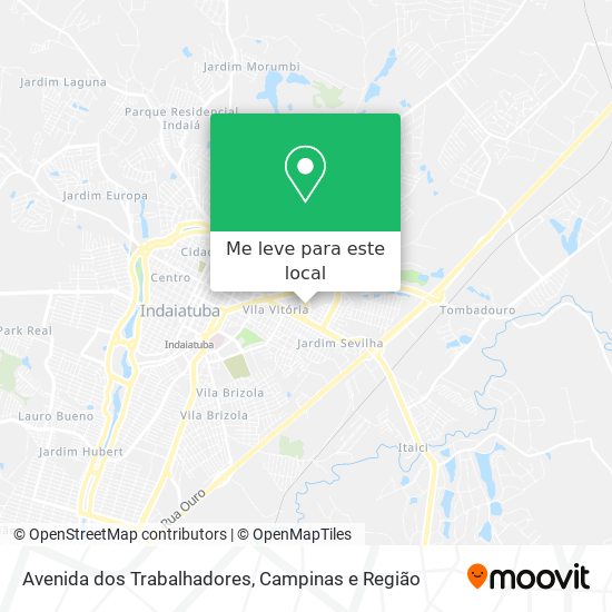 Avenida dos Trabalhadores mapa