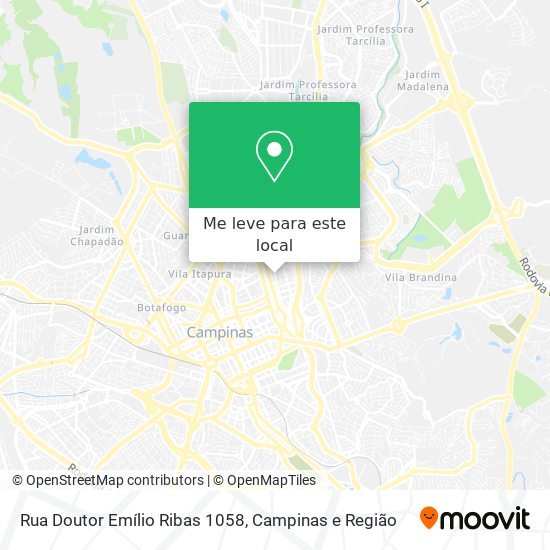 Rua Doutor Emílio Ribas 1058 mapa