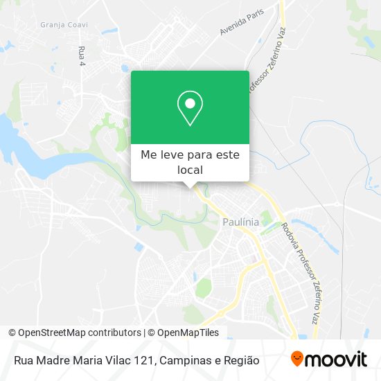 Rua Madre Maria Vilac 121 mapa