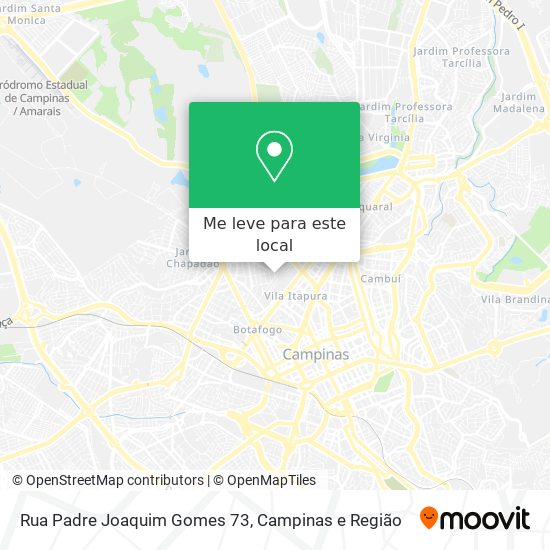 Rua Padre Joaquim Gomes 73 mapa