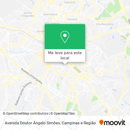 Avenida Doutor Ângelo Simões mapa