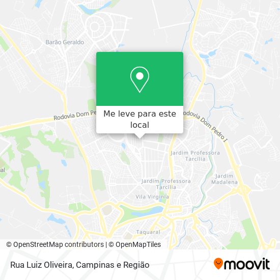 Rua Luiz Oliveira mapa