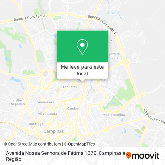 Avenida Nossa Senhora de Fátima 1270 mapa