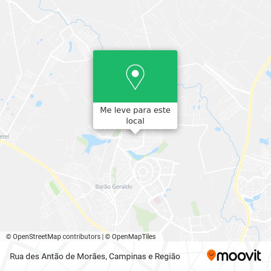 Rua des Antão de Morães mapa