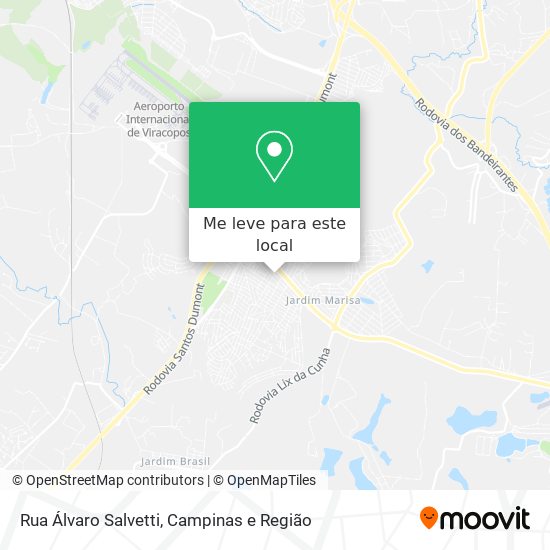 Rua Álvaro Salvetti mapa