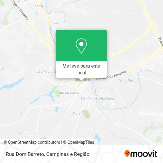 Rua Dom Barreto mapa