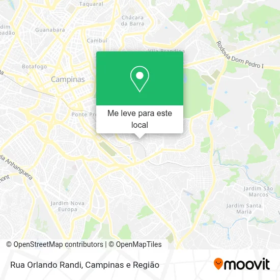 Rua Orlando Randi mapa