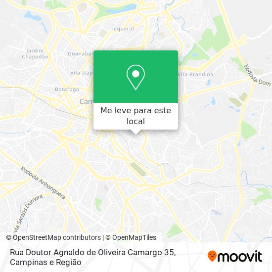 Rua Doutor Agnaldo de Oliveira Camargo 35 mapa