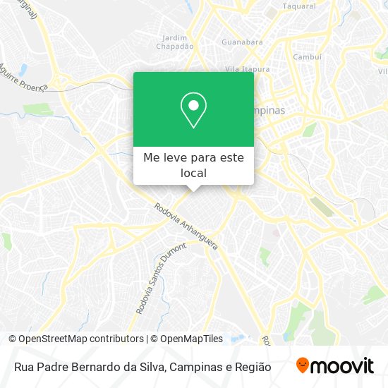 Rua Padre Bernardo da Silva mapa