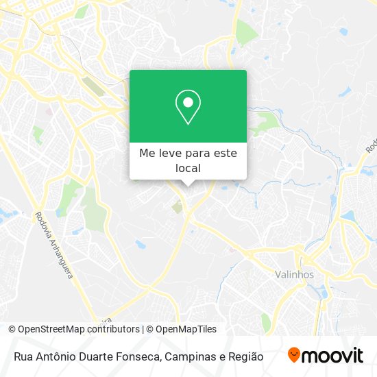 Rua Antônio Duarte Fonseca mapa