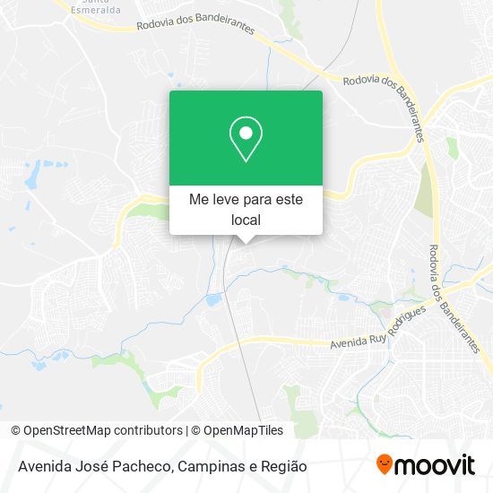 Avenida José Pacheco mapa