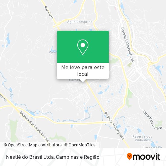 Nestlé do Brasil Ltda mapa