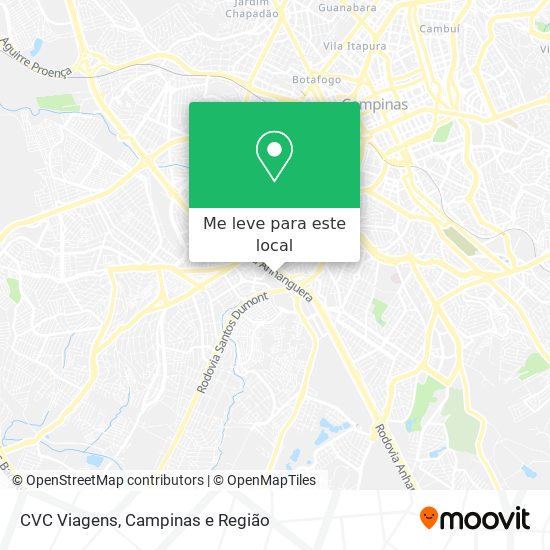 CVC Viagens mapa