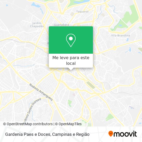 Gardenia Paes e Doces mapa