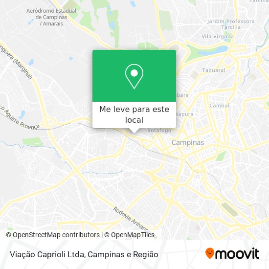 Viação Caprioli Ltda mapa