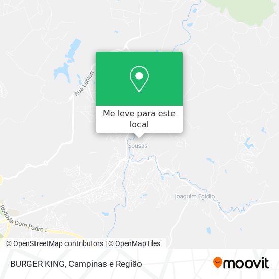 BURGER KING mapa
