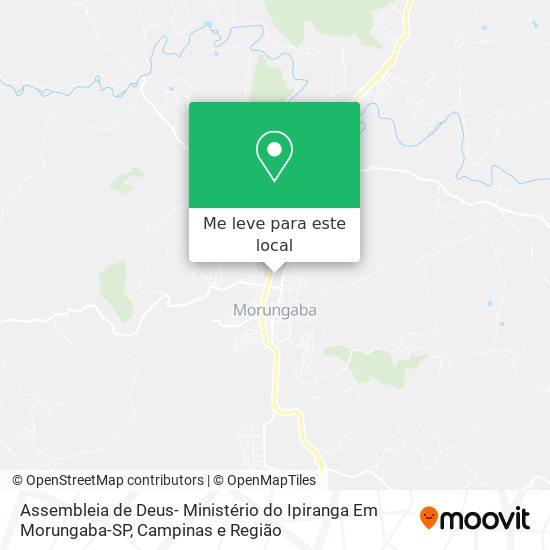 Assembleia de Deus- Ministério do Ipiranga Em Morungaba-SP mapa