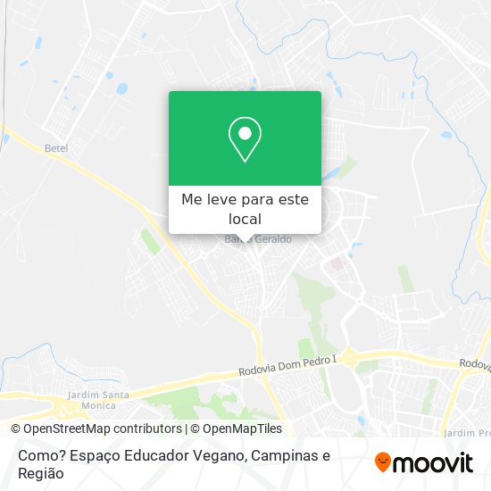 Como? Espaço Educador Vegano mapa