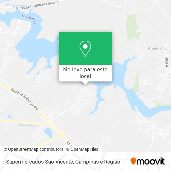 Supermercados São Vicente mapa