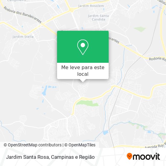 Jardim Santa Rosa mapa