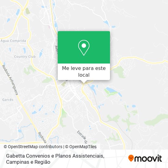 Gabetta Convenios e Planos Assistenciais mapa