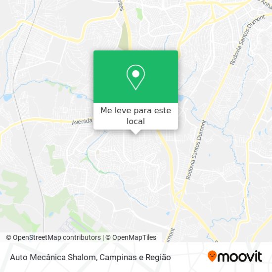 Auto Mecânica Shalom mapa