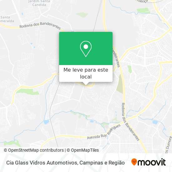 Cia Glass Vidros Automotivos mapa