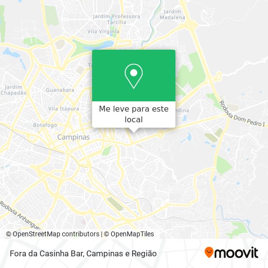 Fora da Casinha Bar mapa