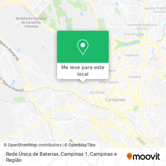 Rede Única de Baterias, Campinas 1 mapa