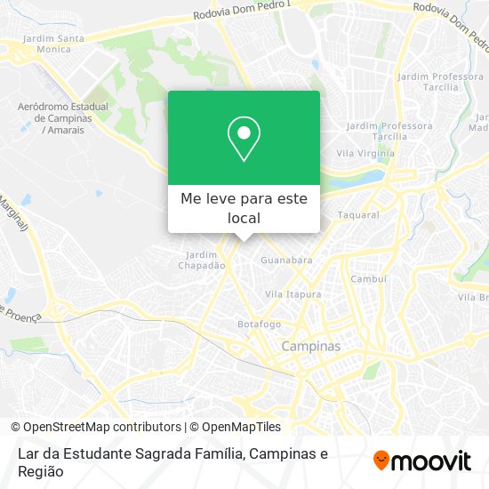 Lar da Estudante Sagrada Família mapa