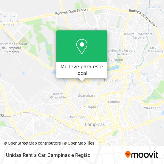 Unidas Rent a Car mapa