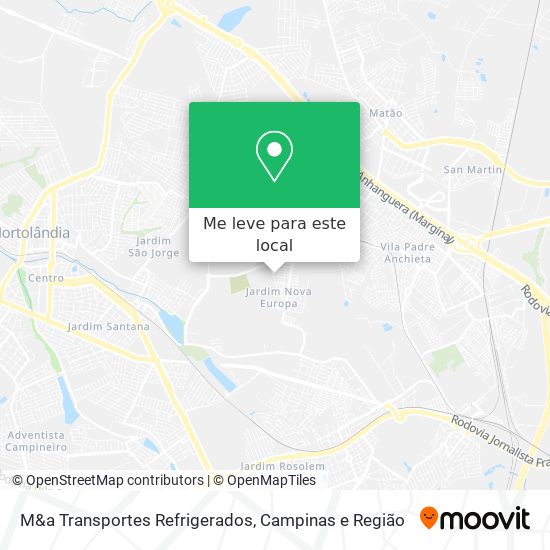 M&a Transportes Refrigerados mapa